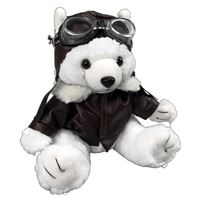Aviator Teddy Bear - polar