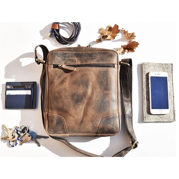 Leather Bag Enrico "Airbus"