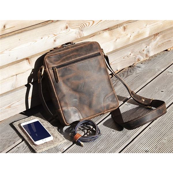 Leather Bag Enrico "Airbus"