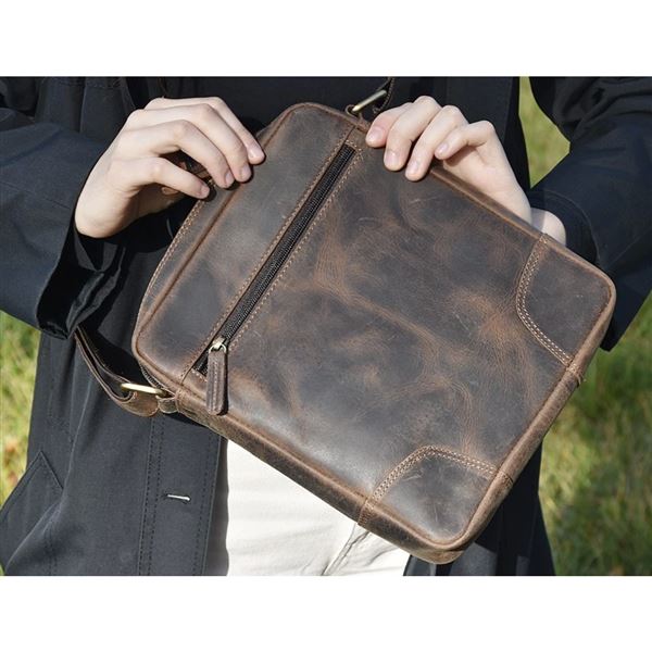 Leather Bag Enrico "Airbus"