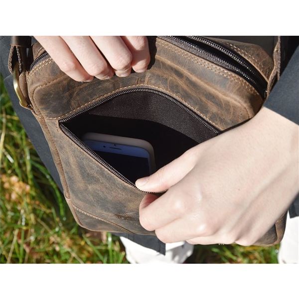 Leather Bag Enrico "Airbus"