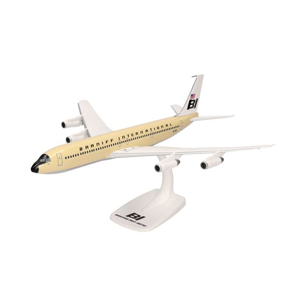 Model B707-320 Braniff International Solid beige 1:144