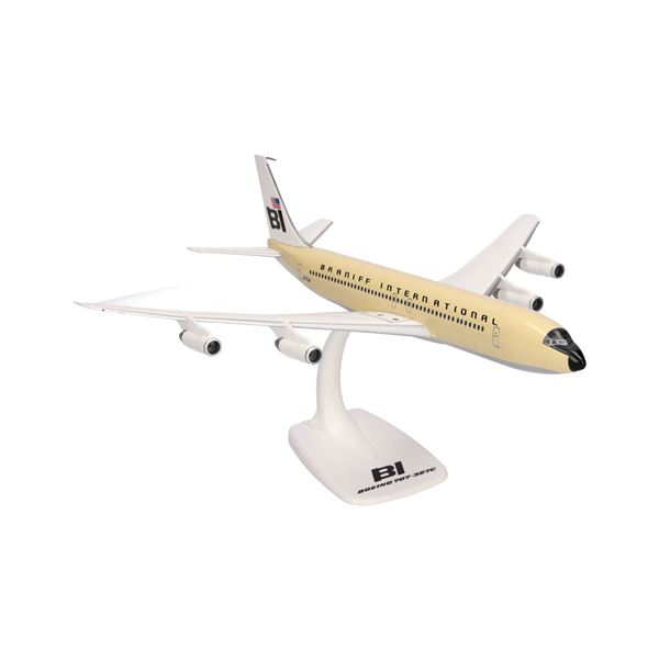 Model B707-320 Braniff International Solid beige 1:144