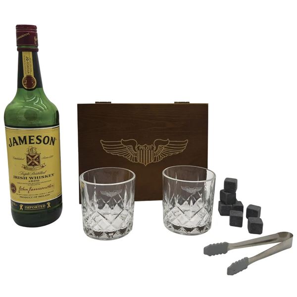 Pilot Wings Whiskey Glass Gift Set