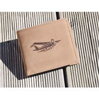 Leather wallet Airplane 02