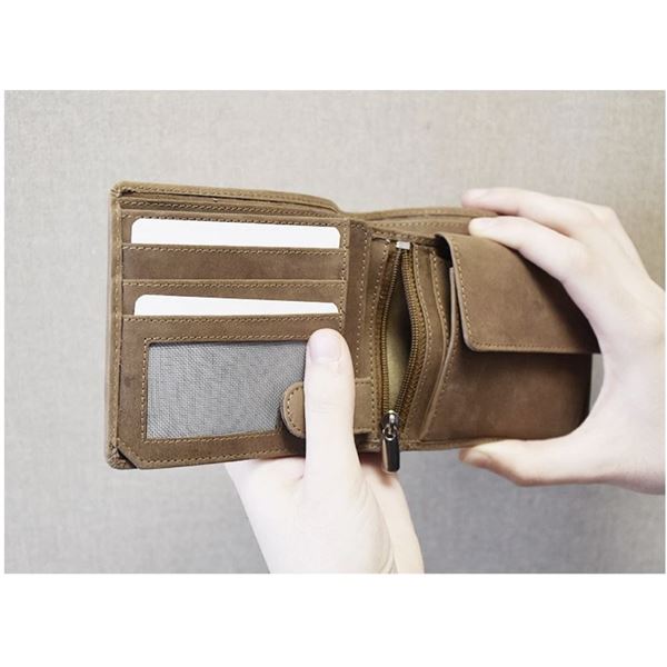Leather wallet Wings
