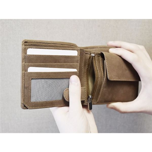 Leather wallet Wings