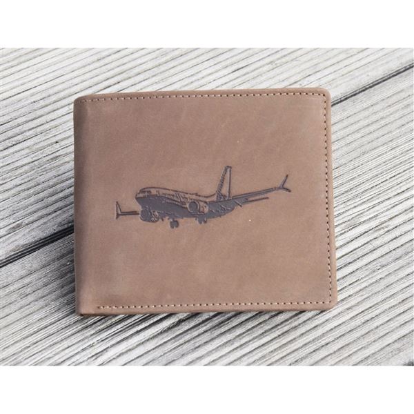 Leather wallet Boeing