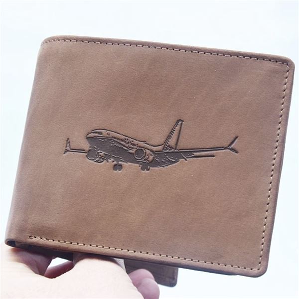 Leather wallet Boeing
