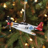 Tuskegee Airmen P-51 Mustang Christmas Ornament Tuskegee Airmen P-51 Mustang Christmas Ornament
