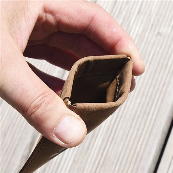 Pouzdro na mince a karty Křídla hnědé