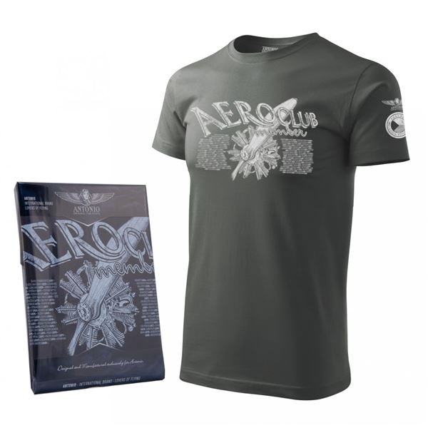 ANTONIO T-Shirt AEROCLUB - CZ grey, XXL