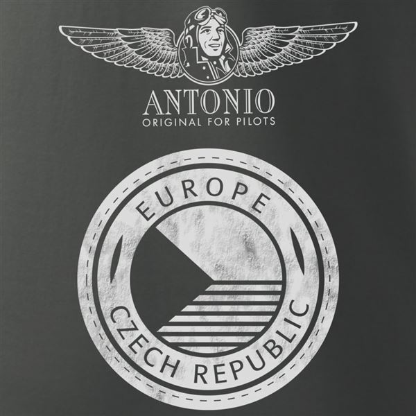 ANTONIO Tričko AEROCLUB, šedá, XL