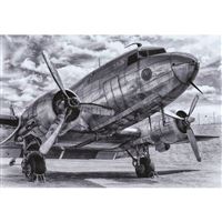 Hliníkový poster Douglas DC-3