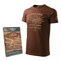 ANTONIO T-Shirt biplane ANDULA brown, M