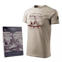 ANTONIO T-shirt helicopter APACHE AH-64D, M