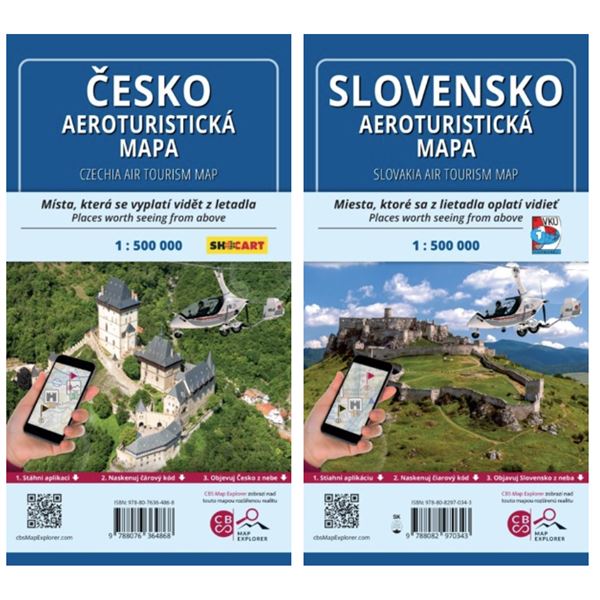 AEROTURISTICKÁ MAPA Česko a Slovensko 