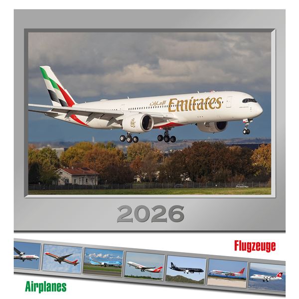Kalendář Airplanes 2026