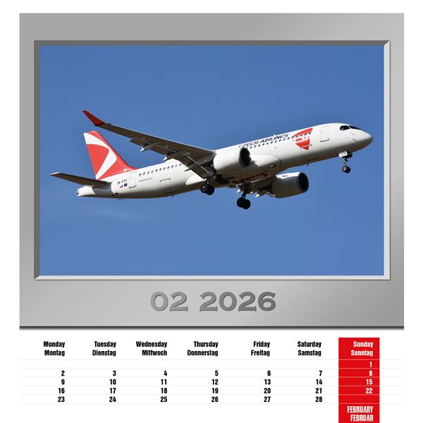 Kalendář Airplanes 2026