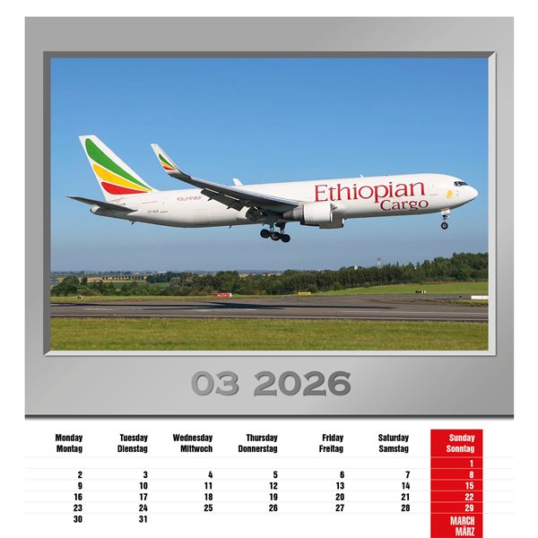 Kalendář Airplanes 2026