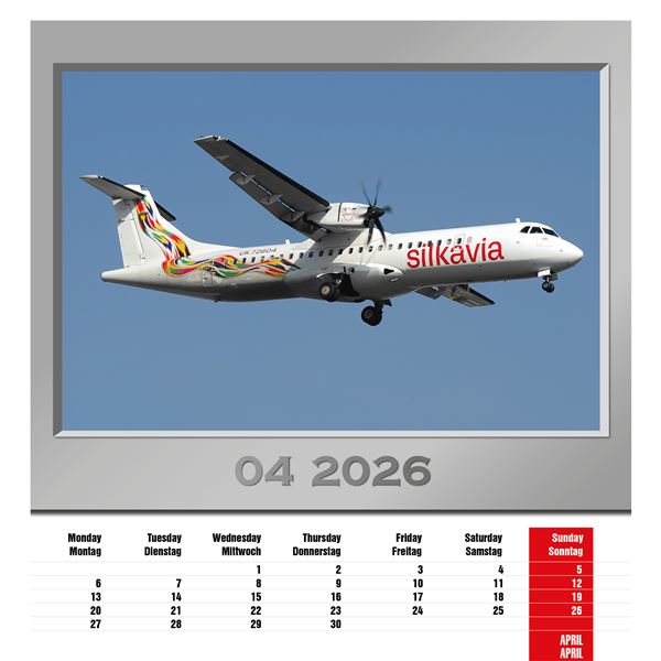 Kalendář Airplanes 2026
