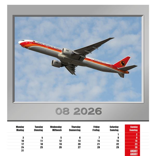 Kalendář Airplanes 2026