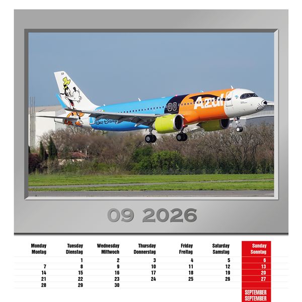 Kalendář Airplanes 2026