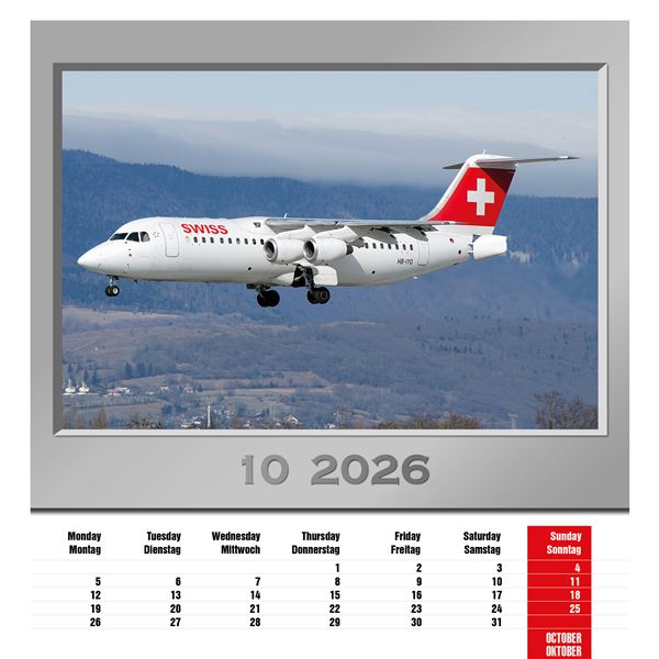 Kalendář Airplanes 2026