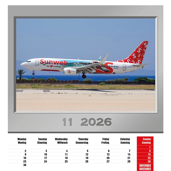 Kalendář Airplanes 2026