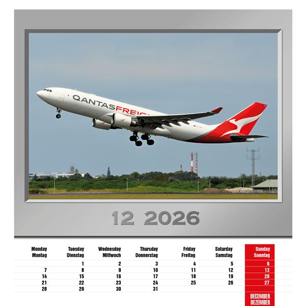 Kalendář Airplanes 2026