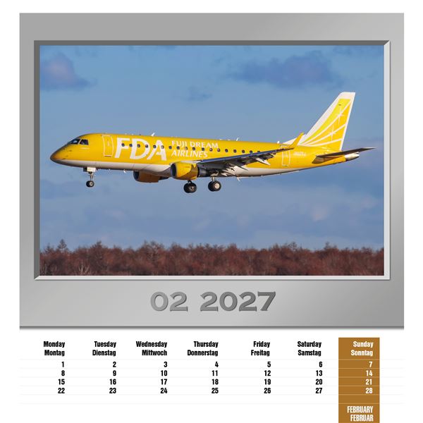 Kalendář Airplanes 2027