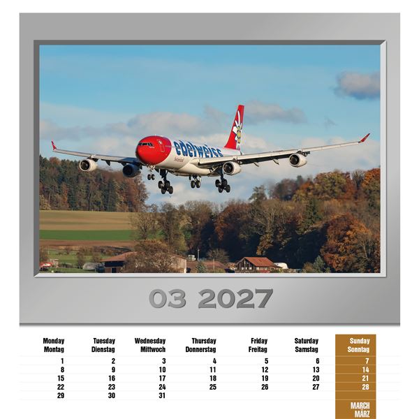 Kalendář Airplanes 2027