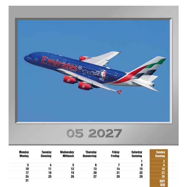 Kalendář Airplanes 2027
