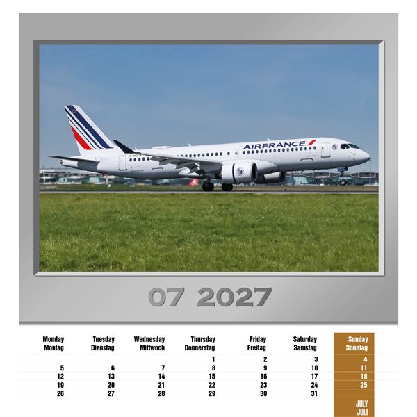 Kalendář Airplanes 2027