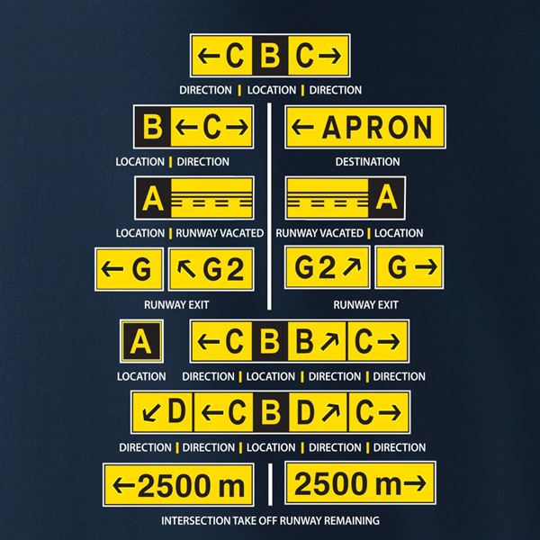 ANTONIO T-shirt Airport markings, M