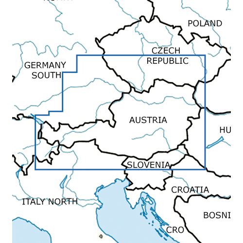 Rakousko VFR mapa 2022
