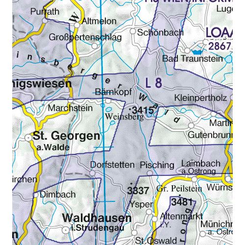 Rakousko VFR mapa 2022