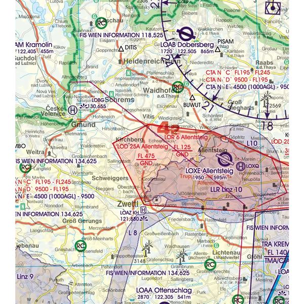 Austria VFR ICAO Chart 2025