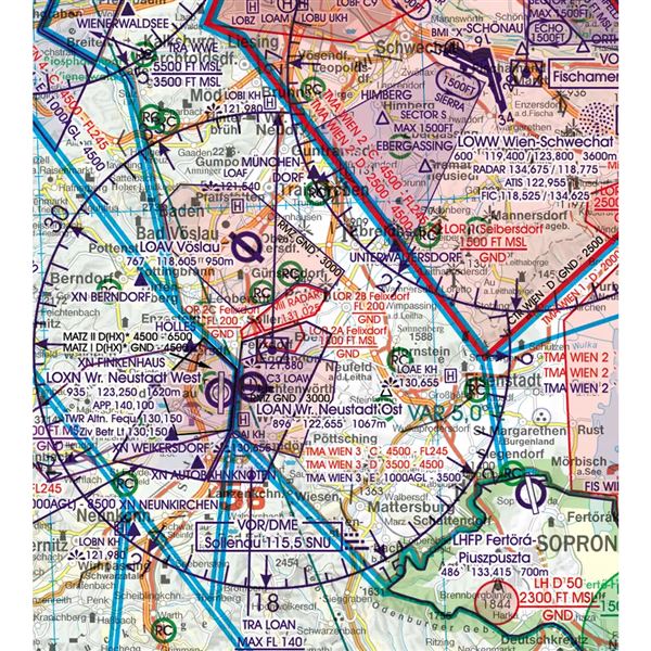 Austria VFR ICAO Chart 2024