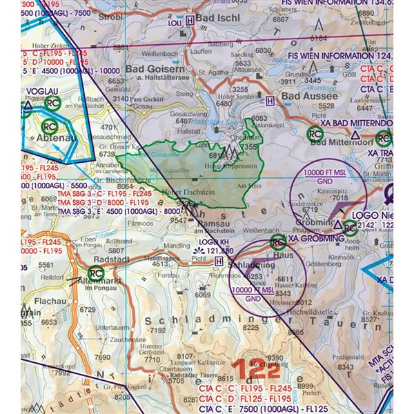 Austria VFR ICAO Chart 2024