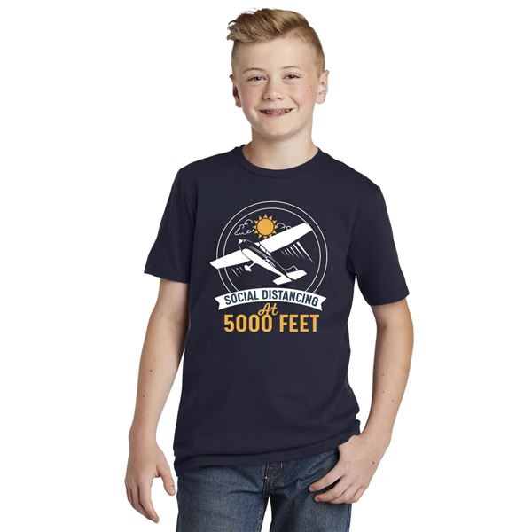 Youth Social Distancing T-Shirt navy, S