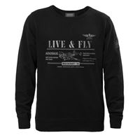 ANTONIO Sweatshirt with a airplane BEECHCRAFT-18, S