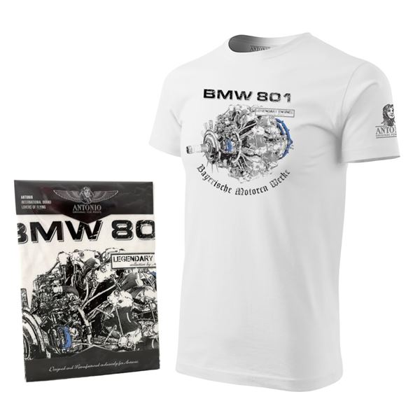 ANTONIO T-Shirt aircraft engine BMW 801, XL