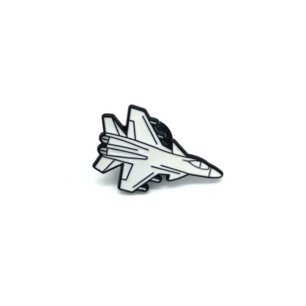 Airplane 10 Brooch Pins, fighter white