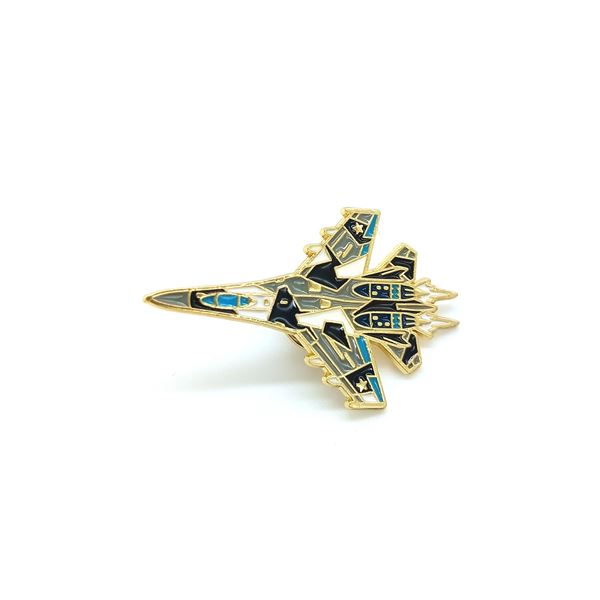Airplane 10 Brooch Pins, fighter colored