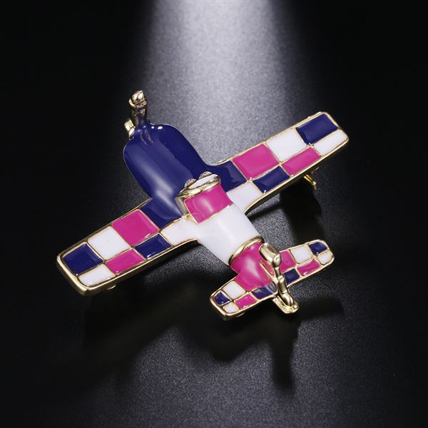 Airplane RA Brooch Pins, blue