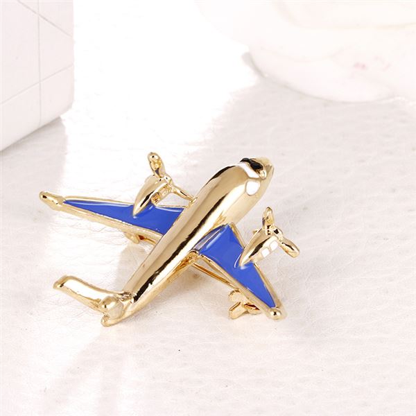 Airplane JET2 Brooch Pins, blue