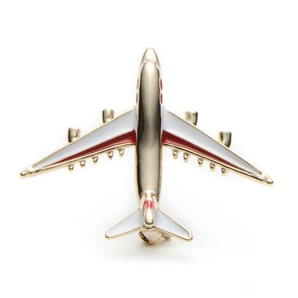 Airplane Brooch Pins, red