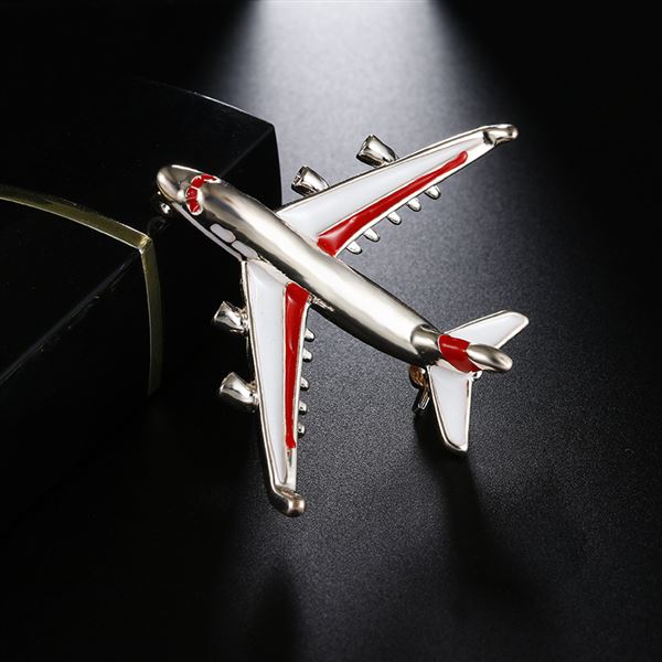 Airplane Brooch Pins, red