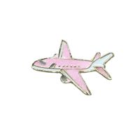 Brož Letadlo - malá, růžová